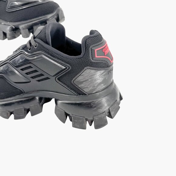 Prada Cloudbust Thunder Sneakers Men 5.5 Women 9.5 Black Chunky Lug Sole Shoe - Picture 11 of 15